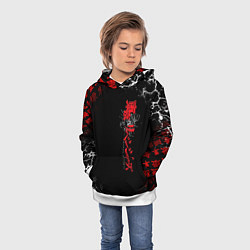 Толстовка-худи детская TOKYO REVENGERS RED STYLE TEAM, цвет: 3D-белый — фото 2