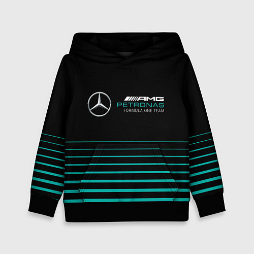 Детская толстовка Merсedes PETRONAS F1 / 3D-Черный – фото 1