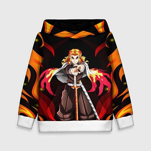 Детская толстовка РЕГНОКУ КЛИНОК ДЕМОНОВ KNY / 3D-Белый – фото 1