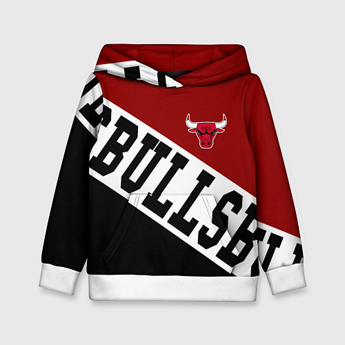 Детская толстовка Чикаго Буллз, Chicago Bulls, SPORT / 3D-Белый – фото 1