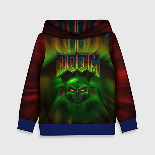 Детская толстовка РЕЖИМ БОГА IDDQD / 3D-Синий – фото 1