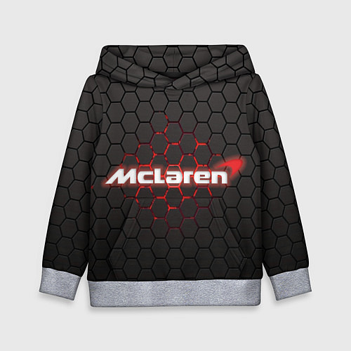 Детская толстовка McLaren carbon theme / 3D-Меланж – фото 1