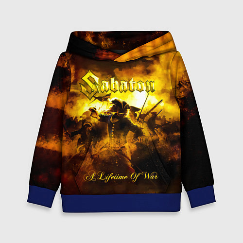 Детская толстовка A Lifetime of War - Sabaton / 3D-Синий – фото 1