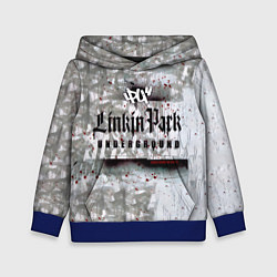 Толстовка-худи детская LP Underground 3 0 - Linkin Park, цвет: 3D-синий