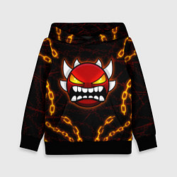 Детская толстовка Geometry Dash: Fire Chains