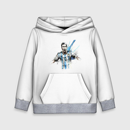 Детская толстовка Messi Argentina Team / 3D-Меланж – фото 1