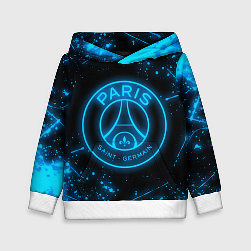 Детская толстовка PSG NEON STYLE SPORT ПСГ НЕОН / 3D-Белый – фото 1