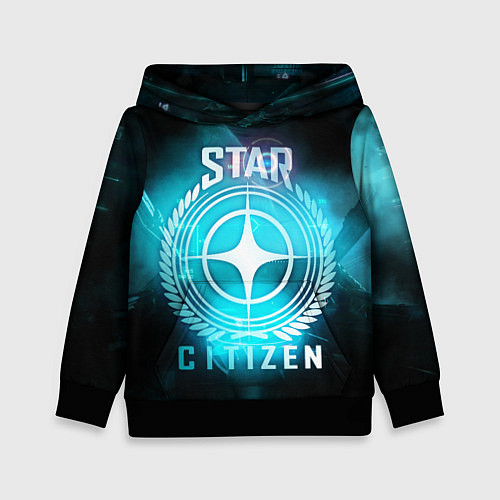Детская толстовка Star Citizen spaceship / 3D-Черный – фото 1