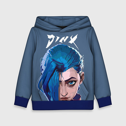 Детская толстовка Jinx Arcane / 3D-Синий – фото 1