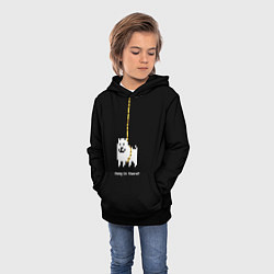 Толстовка-худи детская UNDERTALE DOG НА КАНАТЕ, цвет: 3D-черный — фото 2
