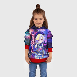 Толстовка-худи детская КИКИ, GENSHIN IMPACT SPACE ГАЛАКТИКА, цвет: 3D-красный — фото 2