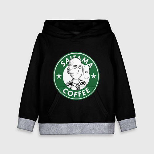 Детская толстовка ONE-PUNCH MAN OK COFFEE / 3D-Меланж – фото 1