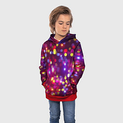 Толстовка-худи детская ПРАЗДНИЧНЫЕ ОГОНЬКИ НОВЫЙ ГОД 2022, цвет: 3D-красный — фото 2