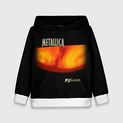 Толстовка-худи детская Metallica ReLoad, цвет: 3D-белый