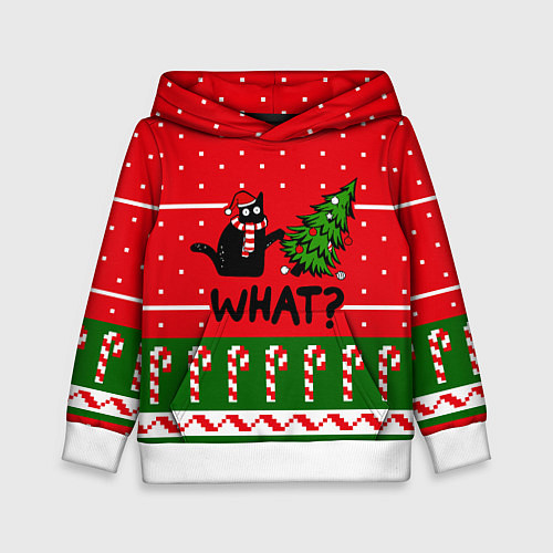 Детская толстовка WHAT КОТИК CAT / 3D-Белый – фото 1