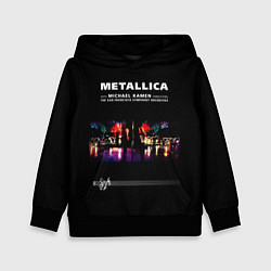 Толстовка-худи детская Metallica S и M, цвет: 3D-черный