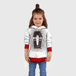 Толстовка-худи детская Death Magnetic - Metallica, цвет: 3D-красный — фото 2