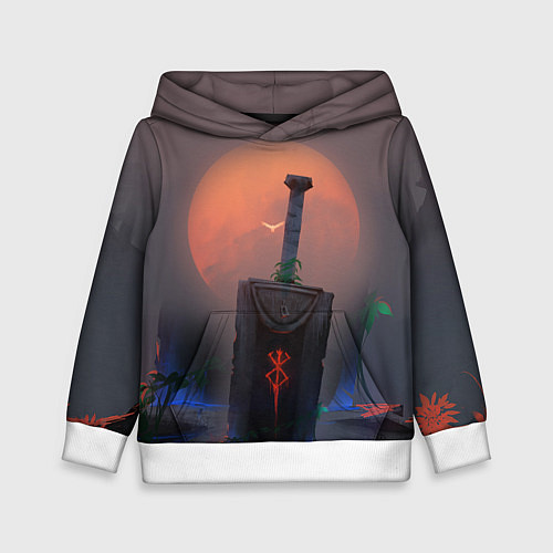 Детская толстовка БЕРСЕРК МЕЧ С КЛЕЙМОМ / 3D-Белый – фото 1