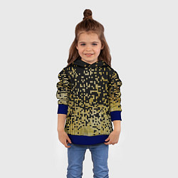 Толстовка-худи детская Fashion Pattern 2028, цвет: 3D-синий — фото 2