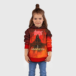 Толстовка-худи детская Живой огонь - Ария, цвет: 3D-красный — фото 2