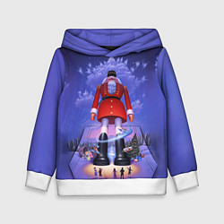 Толстовка-худи детская New Years Nutcracker giant, цвет: 3D-белый