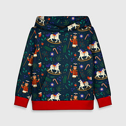 Детская толстовка Рождественский узор Щелкунчик