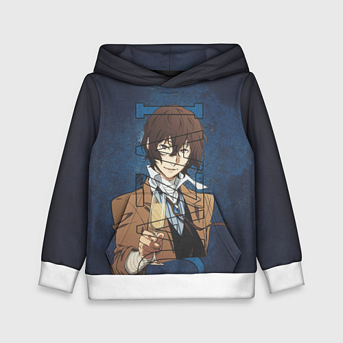 Детская толстовка Дазай Осаму Dazai Osamu bungou stray dogs / 3D-Белый – фото 1