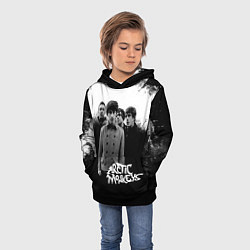 Толстовка-худи детская Группа Arctic monkeys, цвет: 3D-черный — фото 2