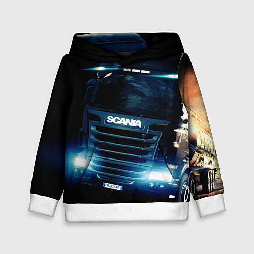 Детская толстовка SCANIA Дальнобой 2022 / 3D-Белый – фото 1