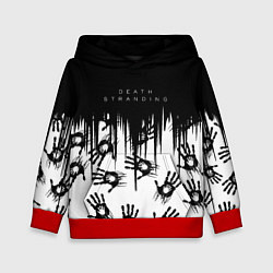 Толстовка-худи детская Death Stranding Отпечаток ладони, цвет: 3D-красный