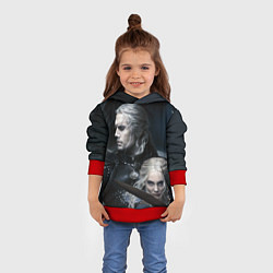 Толстовка-худи детская THE WITCHER 2 SEASON, цвет: 3D-красный — фото 2