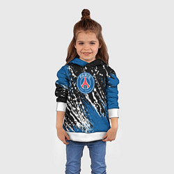 Толстовка-худи детская PSG футбольный клуб, цвет: 3D-белый — фото 2