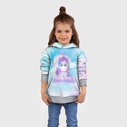 Толстовка-худи детская Пурпурка, цвет: 3D-меланж — фото 2