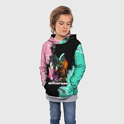 Толстовка-худи детская Deltarune - Персонажи, цвет: 3D-меланж — фото 2