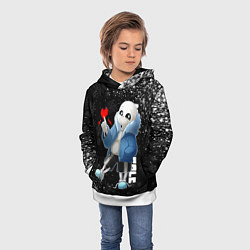 Толстовка-худи детская НОВОГОДНИЙ САНС UNDERTALE НОВЫЙ ГОД, цвет: 3D-белый — фото 2