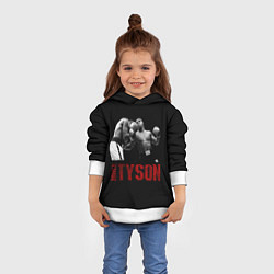 Толстовка-худи детская Майк Тайсон Mike Tyson, цвет: 3D-белый — фото 2