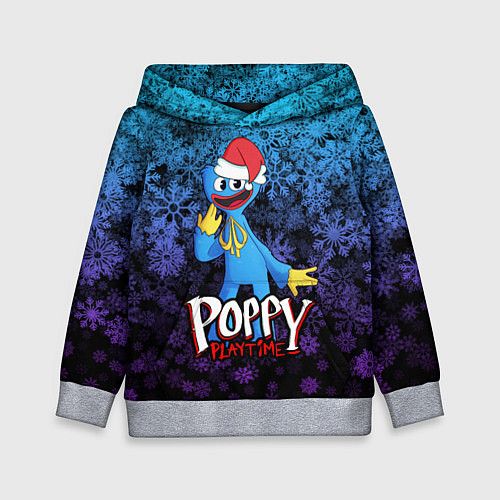 Детская толстовка POPPY PLAYTIME ПОППИ ПЛЕЙТАЙМ НОВЫЙ ГОД / 3D-Меланж – фото 1