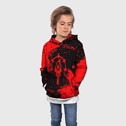 Толстовка-худи детская Darkest Dungeon - Темнейшее подземелье, цвет: 3D-белый — фото 2