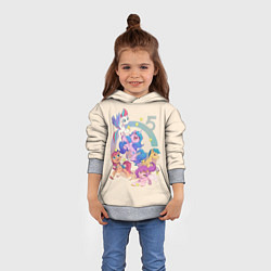 Толстовка-худи детская G5 My Little Pony, цвет: 3D-меланж — фото 2