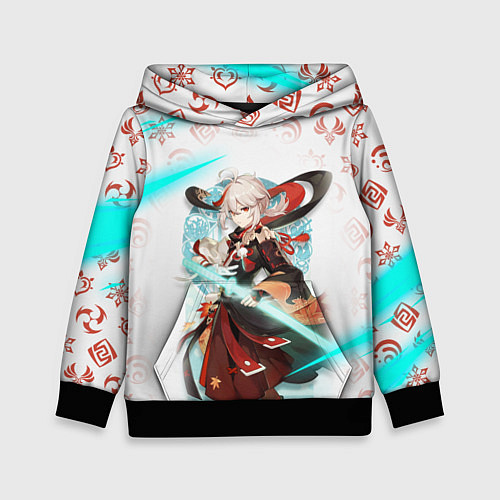 Детская толстовка КАДЗУХА ГЕРОЙ ГЕНШИН ИМПАКТ GENSHIN IMPACT NEON / 3D-Черный – фото 1