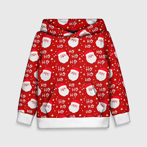 Детская толстовка САНТА КЛАУС НОВЫЙ ГОД / 3D-Белый – фото 1