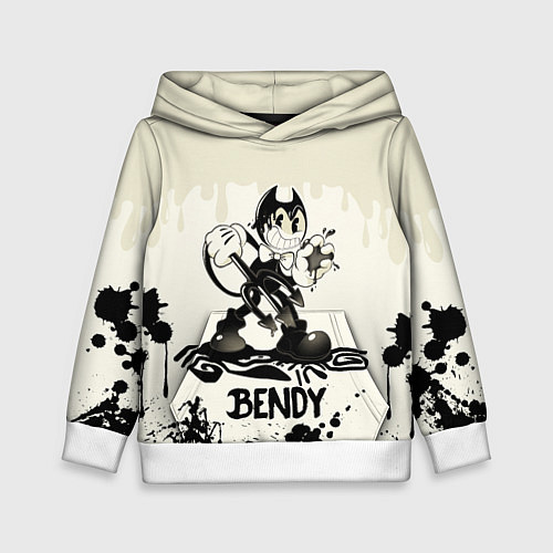 Детская толстовка Малыш Бенди / 3D-Белый – фото 1
