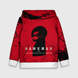 Толстовка-худи детская HAWKMAN BERSERK, цвет: 3D-белый