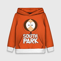 Толстовка-худи детская Южный парк Кенни South Park, цвет: 3D-белый
