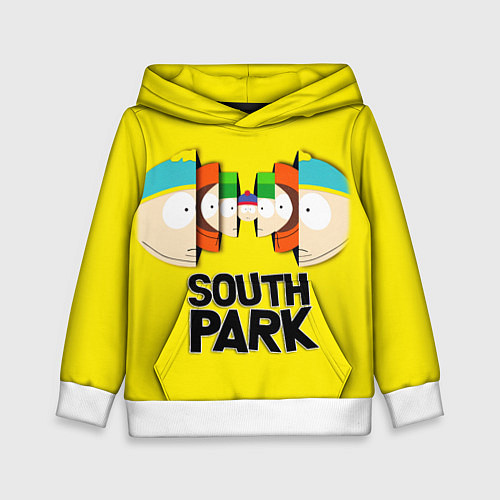 Детская толстовка South Park - Южный парк персонажи / 3D-Белый – фото 1