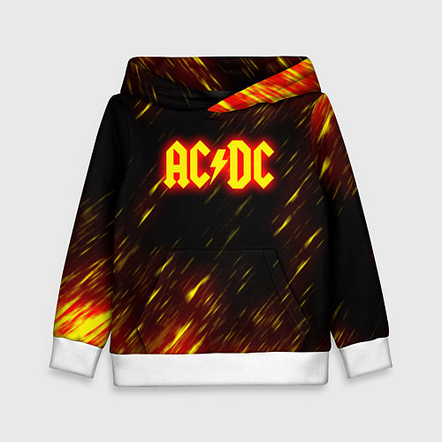 Детская толстовка ACDC Neon / 3D-Белый – фото 1