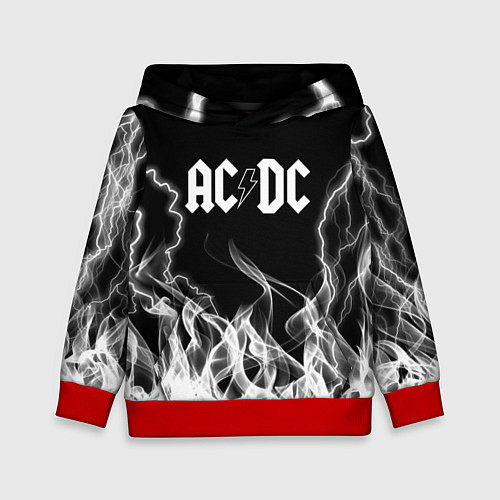 Детская толстовка ACDC Fire / 3D-Красный – фото 1