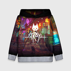 Толстовка-худи детская Stray: Poster, цвет: 3D-меланж