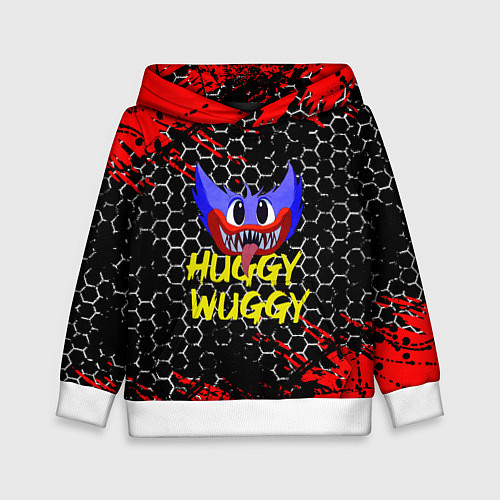 Детская толстовка Huggy Wuggy соты / 3D-Белый – фото 1