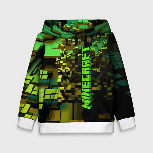 Детская толстовка Minecraft, pattern 2022 / 3D-Белый – фото 1